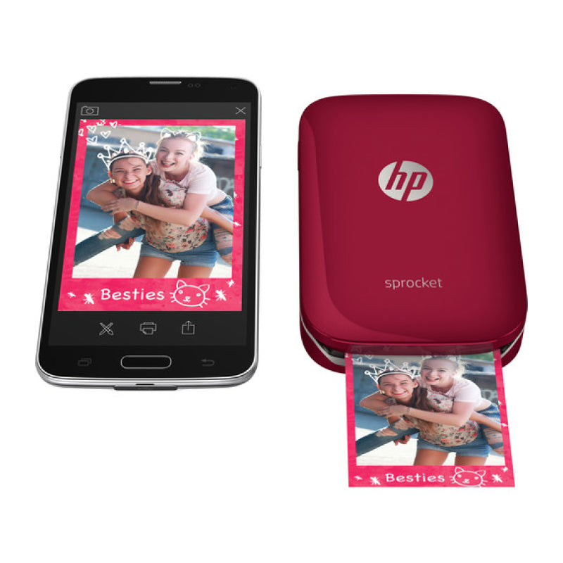 HP Sprocket Photo Printer Red Default Title