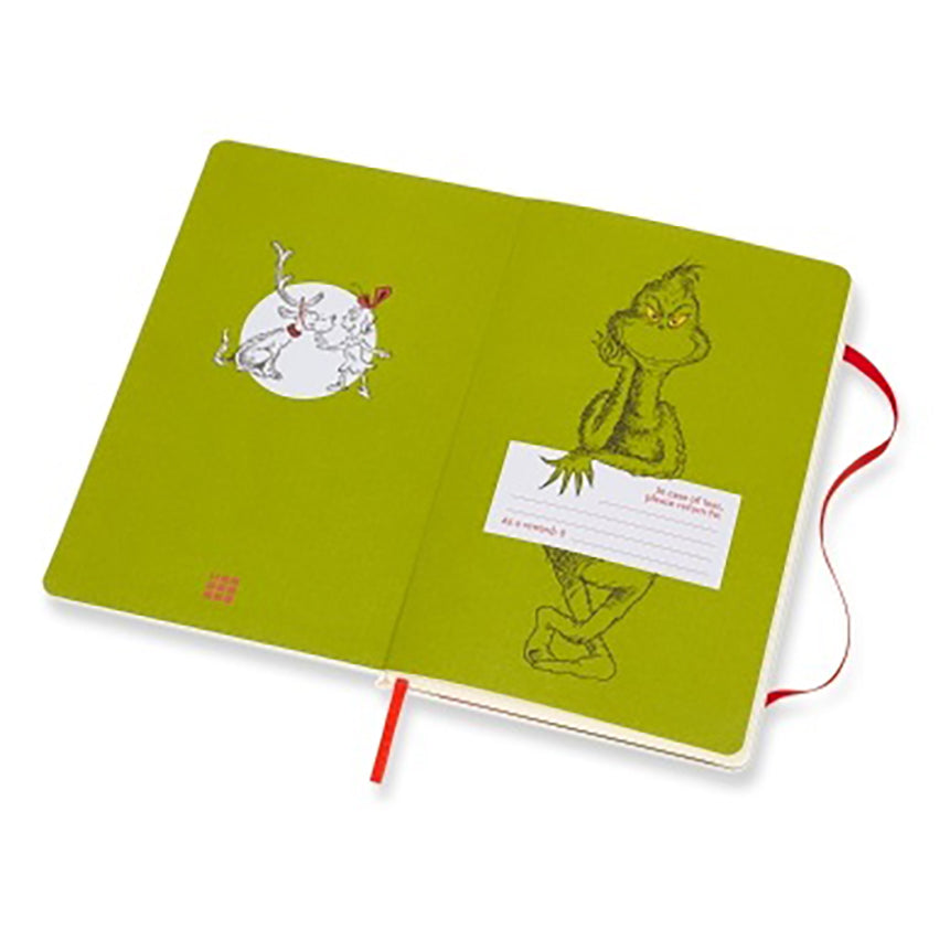 MOLESKINE LE Dr Seuss L Ruled White-The Grinch