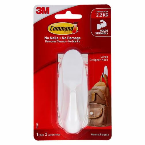 3M Command Designer Hooks 17083 Large 1HK+2ST
