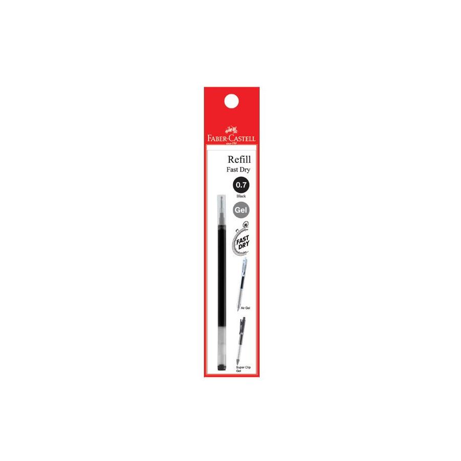 FABER-CASTELL Air Gel/ Super Clip Refills 0.7mm 640209 Black