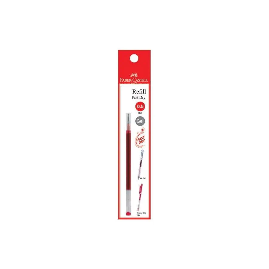 FABER-CASTELL Air Gel/ Super Clip Refills 0.5mm 640112 Red