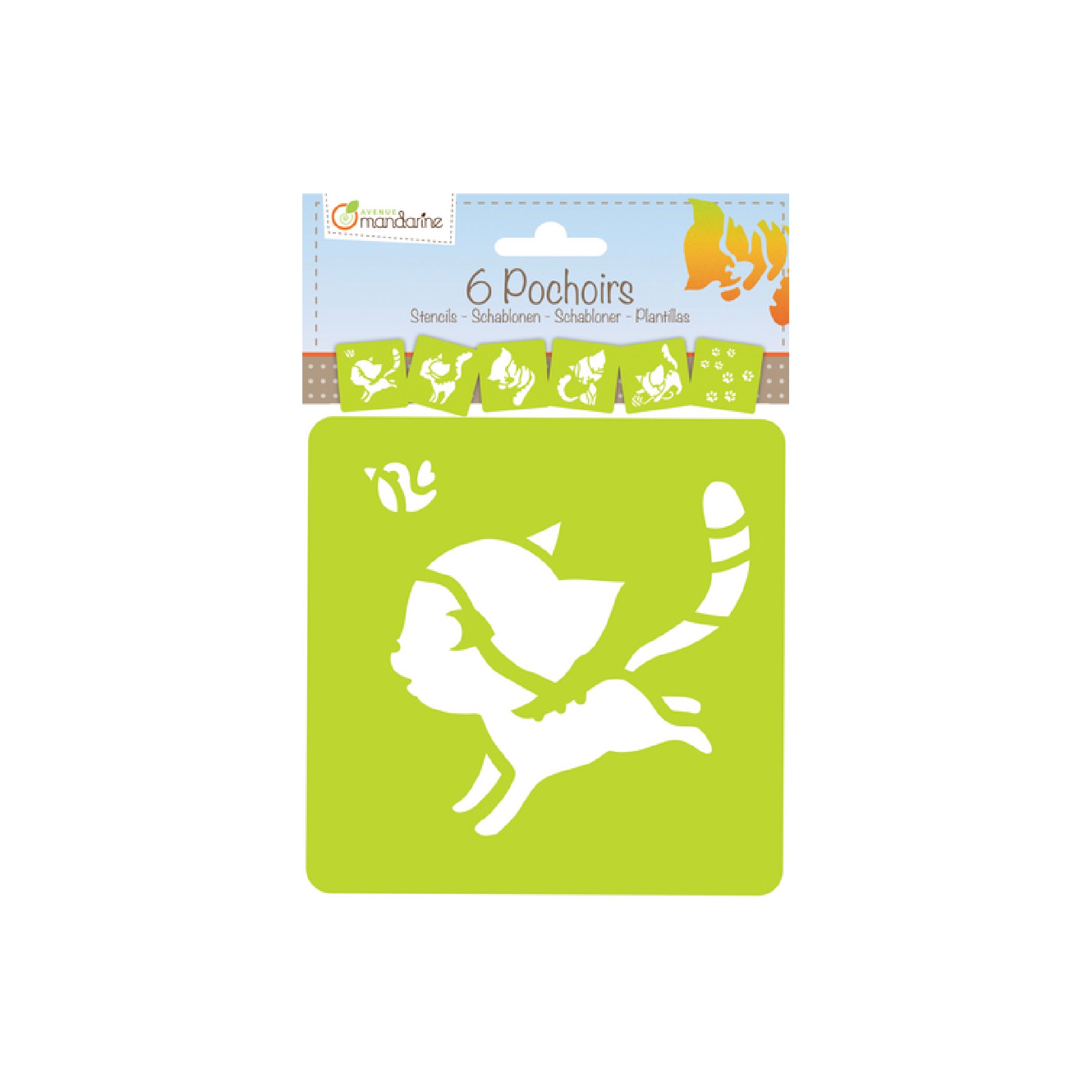 AVM Stencil Set of 6 Cats Default Title