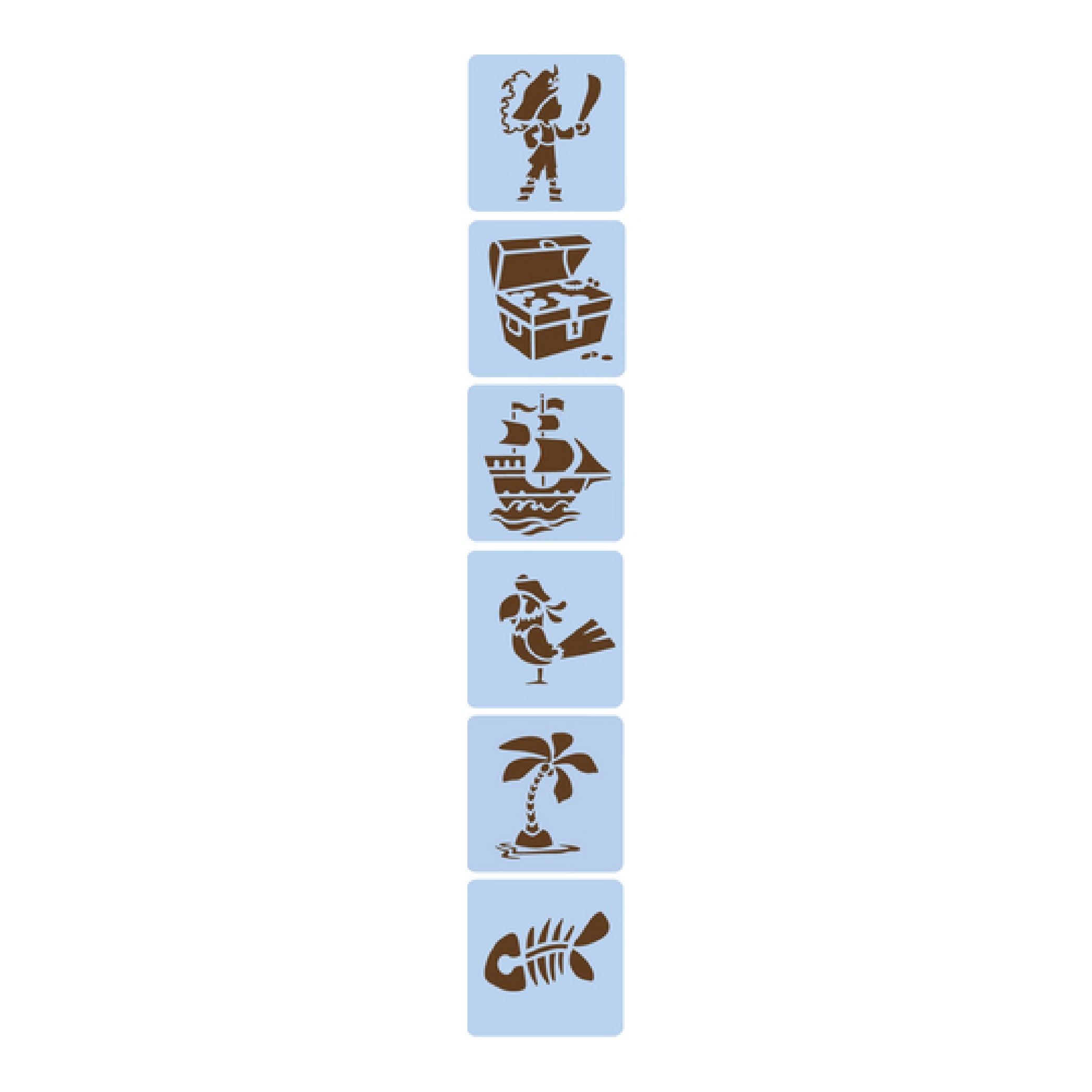 AVM Stencil Set of 6 Pirates Default Title