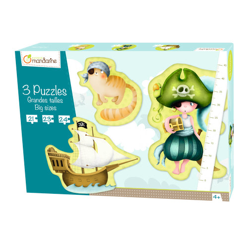 AVENUE MANDARINE 3 Large Puzzles-Pirates Default Title