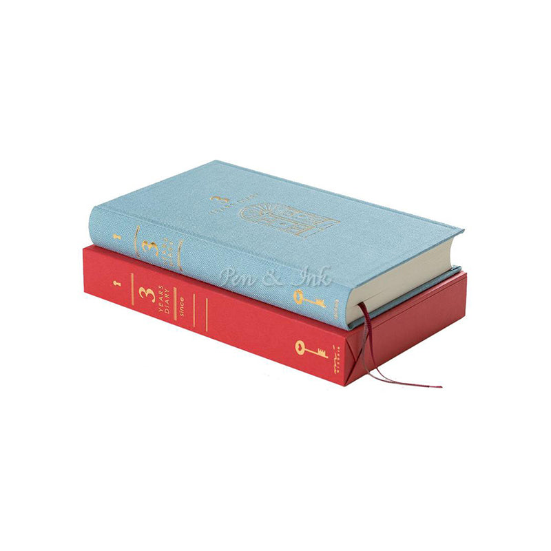 MIDORI Diary 3 years Gate Light Blue