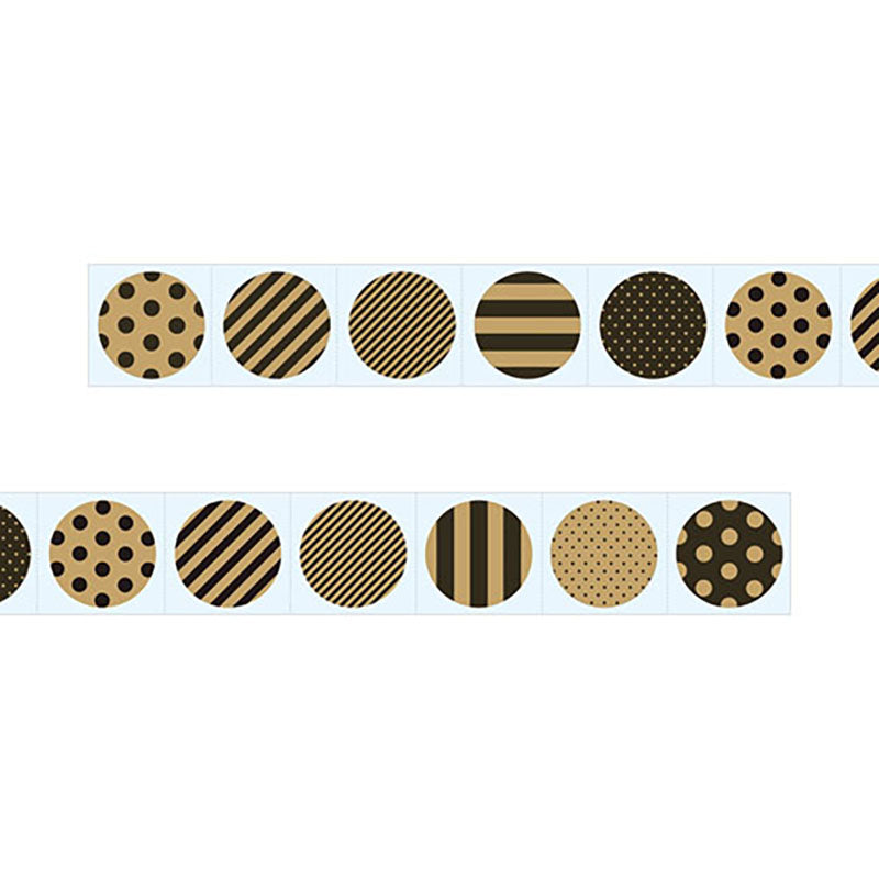 CHOTTO Roll Sticker Circle Kraft Black