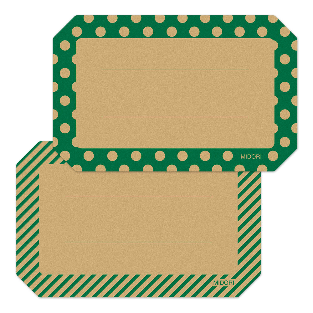 CHOTTO Message Sticker Kraft-Green
