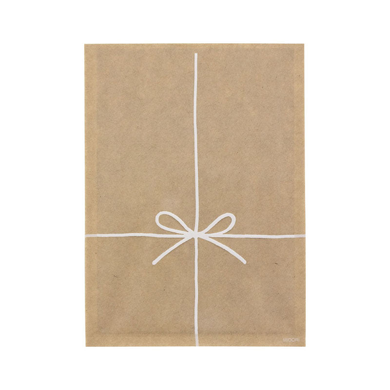 CHOTTO Clear Faced Bag S Front Prints-Ribbon White