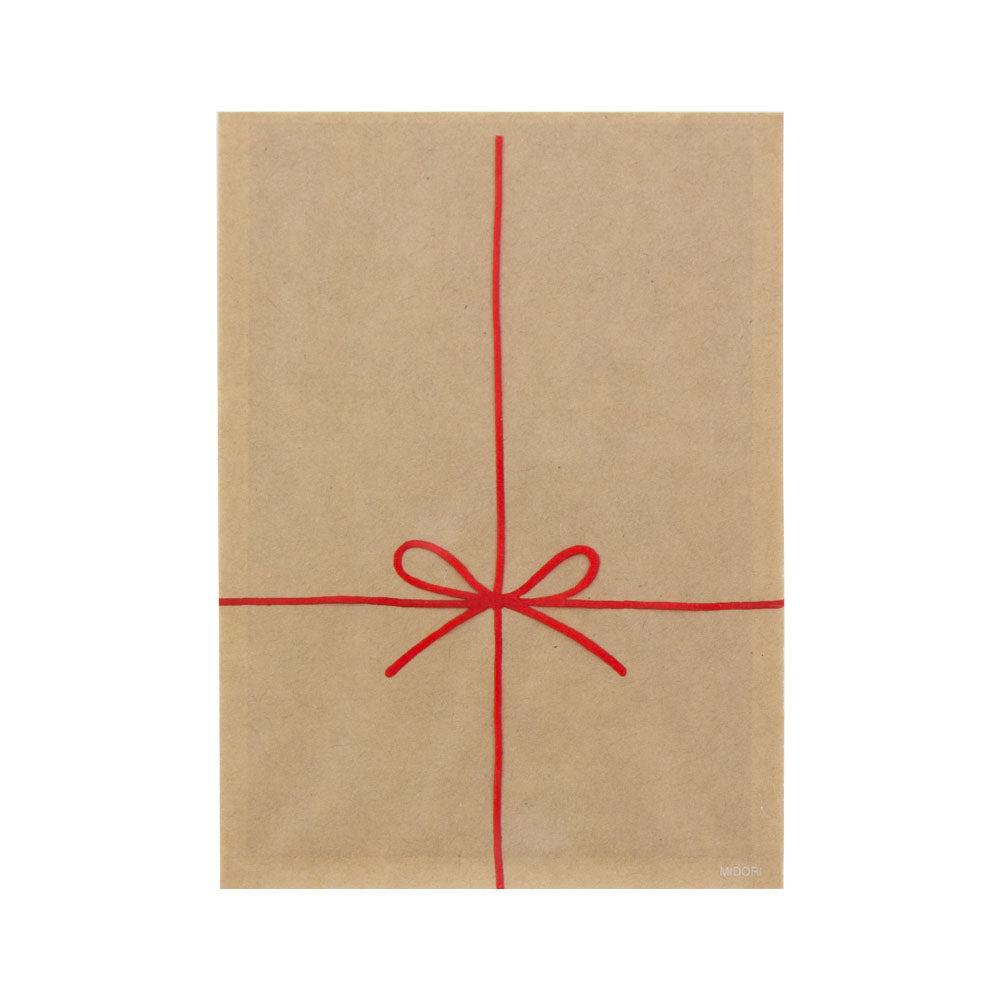 CHOTTO Clear Faced Bag S Front Prints-Ribbon Red