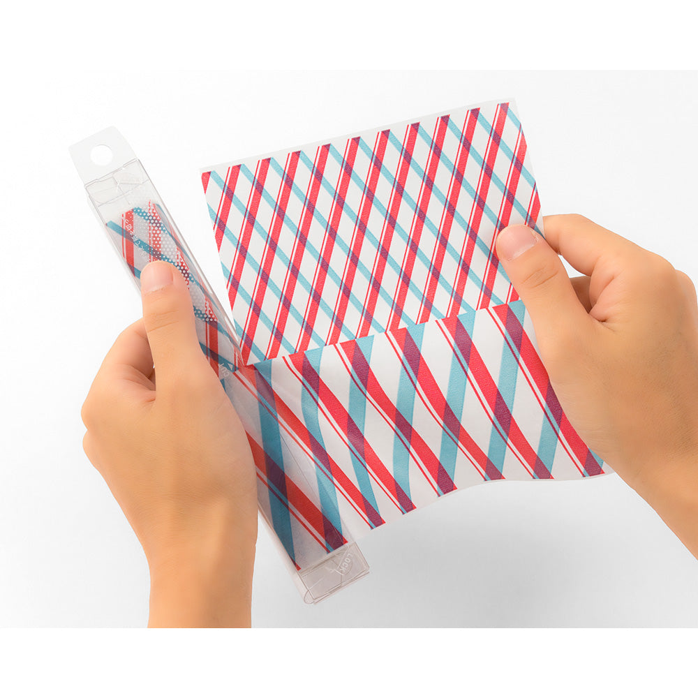 CHOTTO Thin Paper Wrap-Check Red/L.Blue