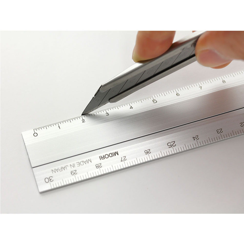 MIDORI Aluminium Multiple Ruler Silver