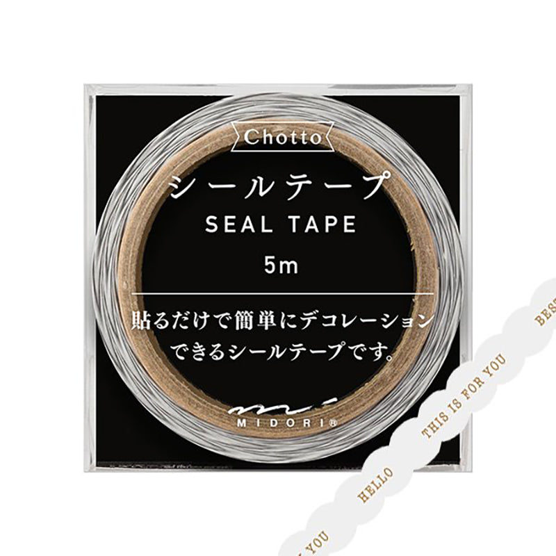 CHOTTO Seal Tape Letters-White