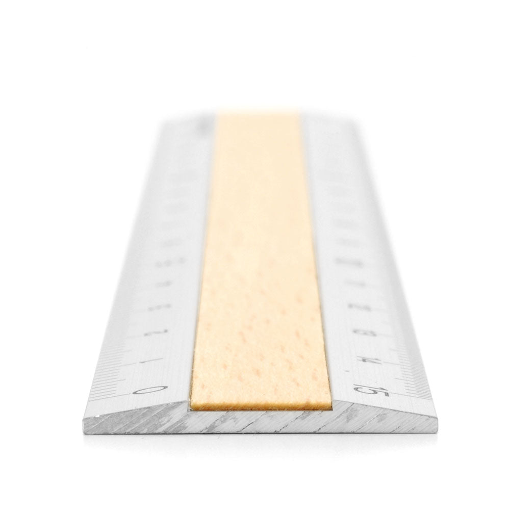 MIDORI Aluminium Wooden Ruler 15cm Light Brown