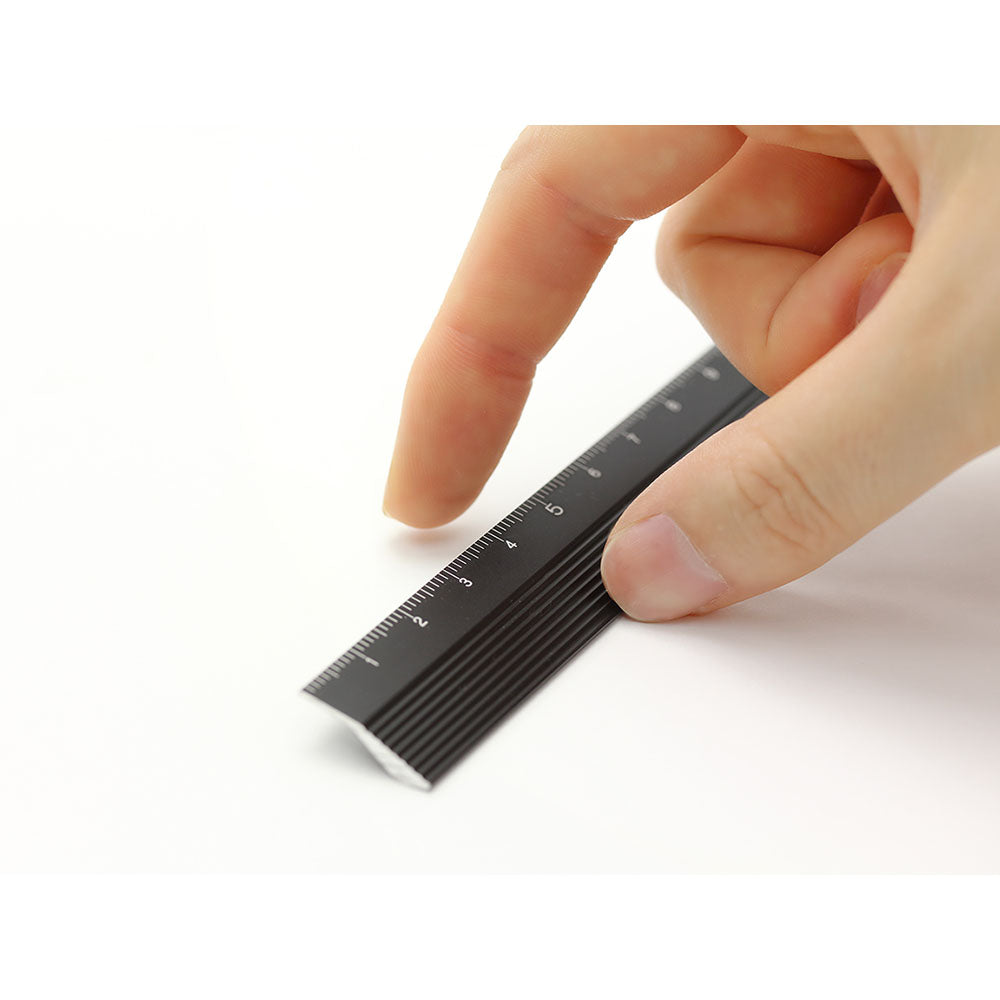 MIDORI Aluminium Ruler Black