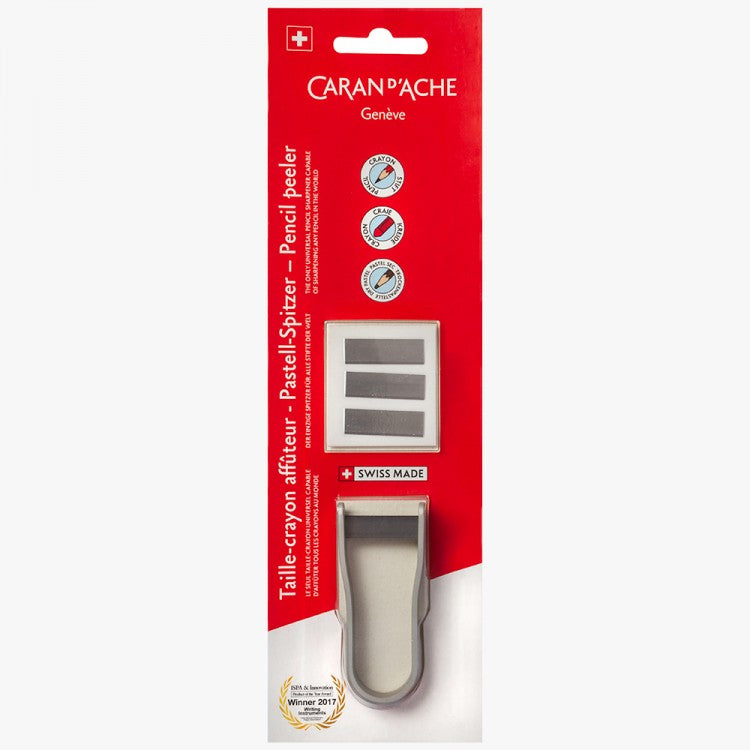 CARAN D'ACHE Pencil Peeler Sharpener-Stainless Steel
