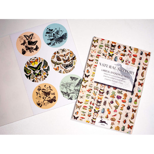 PEPIN Label & Sticker Book Natural History 1206864