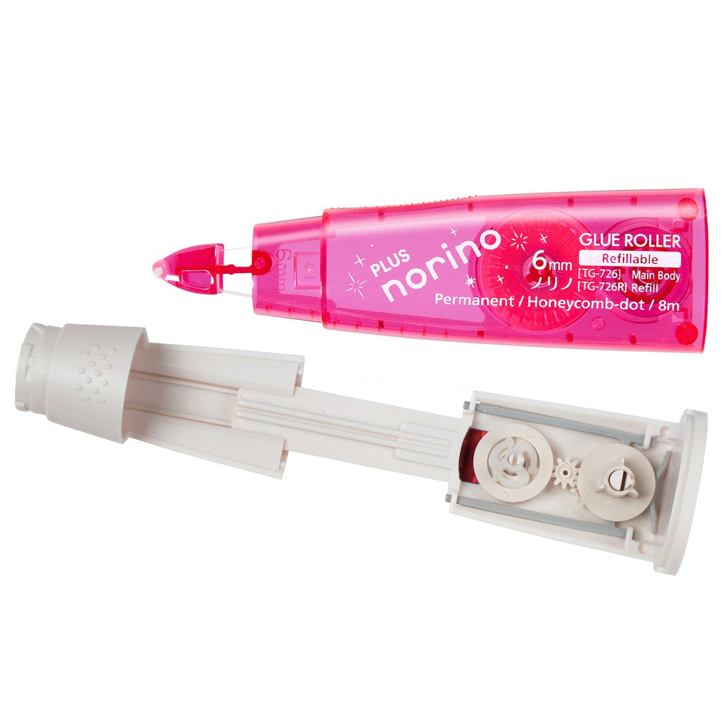 PLUS Norino Glue Tape Refill TG 726R Pink 6mmx6M