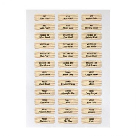 coliro Pearl Color Sticker Sheet