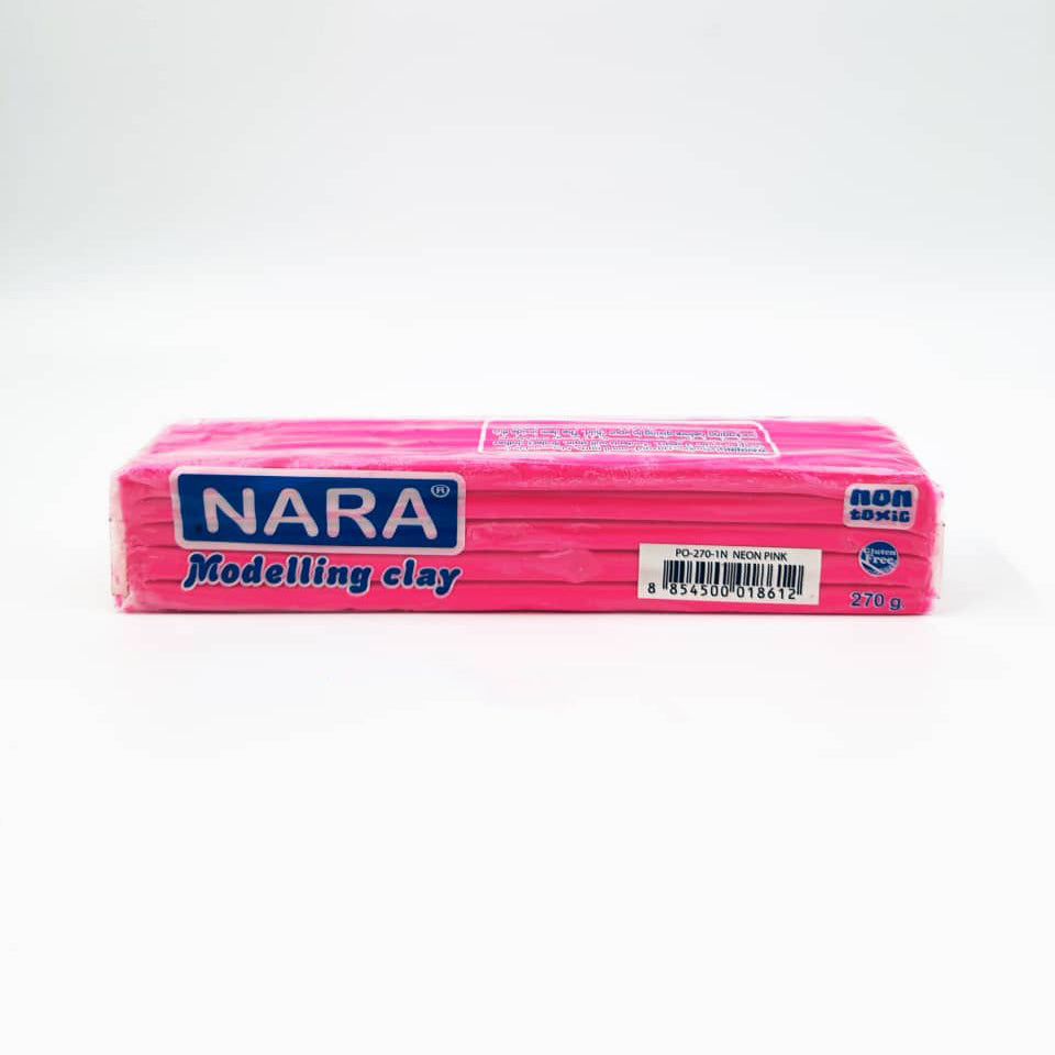 NARA Modelling Clay PO-270-1N-PK 270g Neon Pink