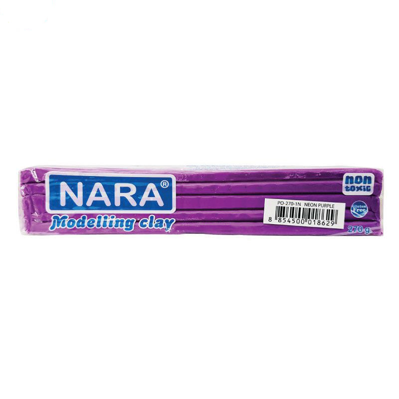 NARA Modelling Clay PO-270-1N-PP 270g Neon Purple