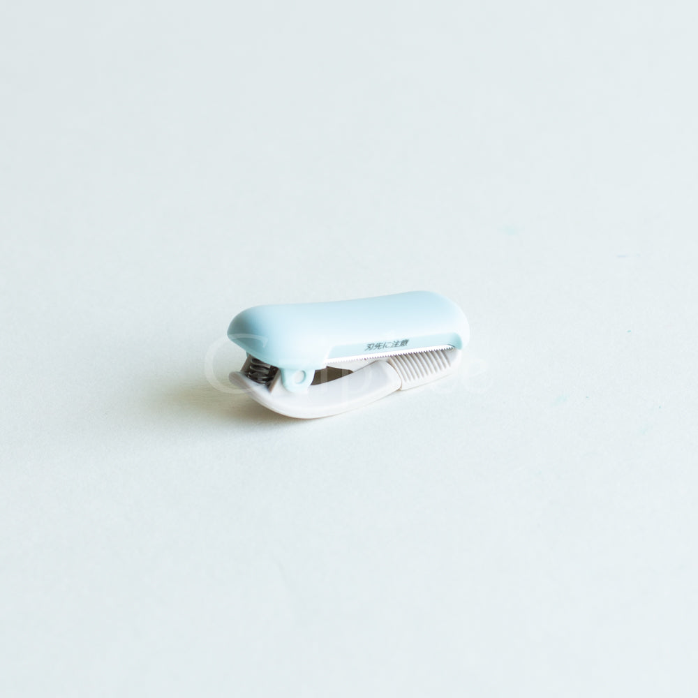 KOKUYO Karu Cut Ring Clip 20-25mm Pastel Blue Default Title