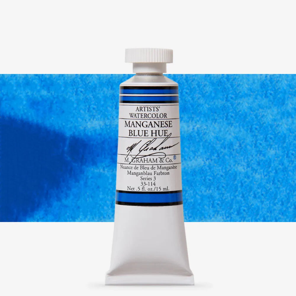M.Graham 15ml Artists Watercolour 114 Manganese Blue Hue