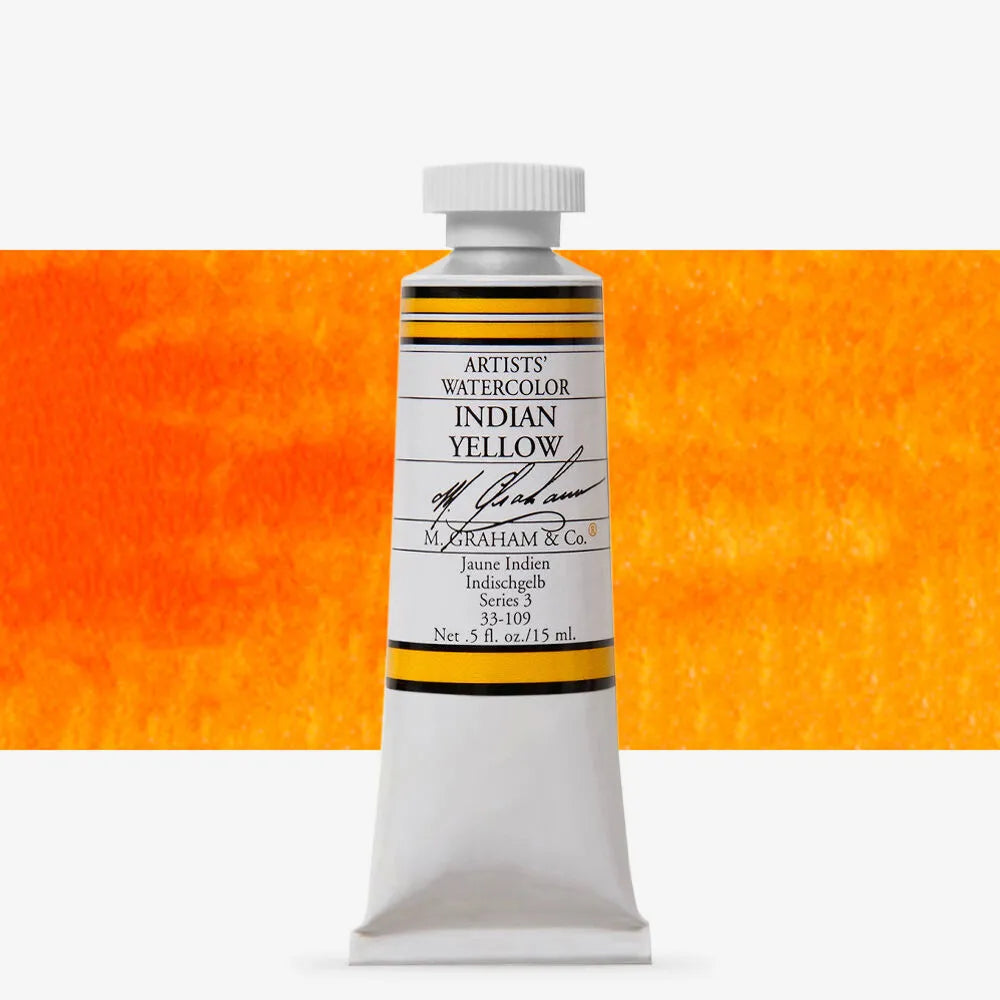 M.Graham 15ml Artists Watercolour 109 Indian Yellow