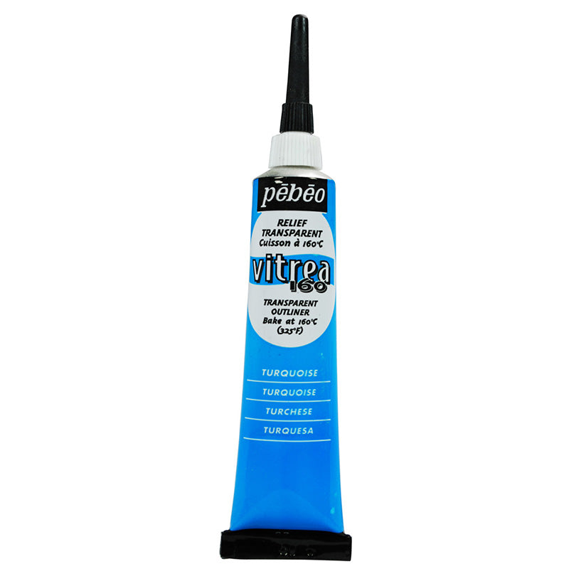 PEBEO Vitrea 160 Outliner 20ml Turquoise
