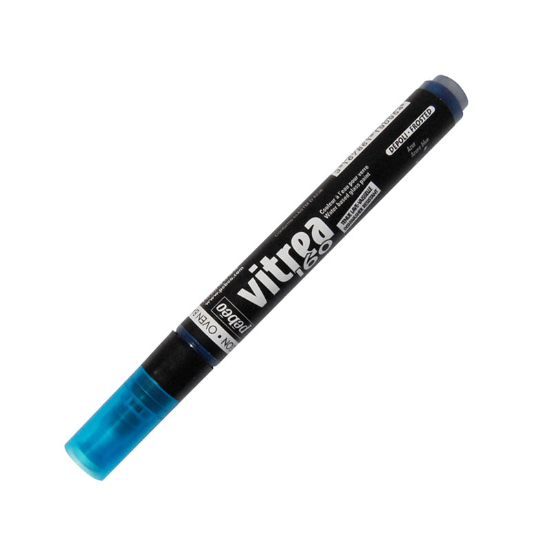 PEBEO Vitrea 160 Frosted Marker 1.2mm Azure Blue