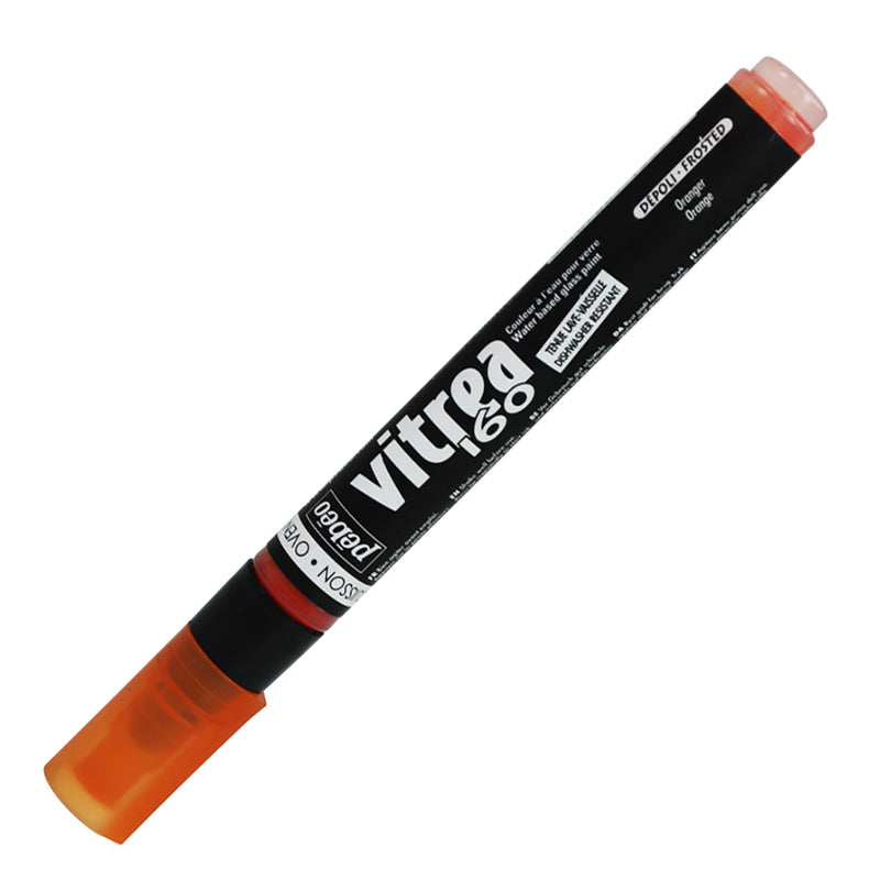PEBEO Vitrea 160 Frosted Marker 1.2mm Orange