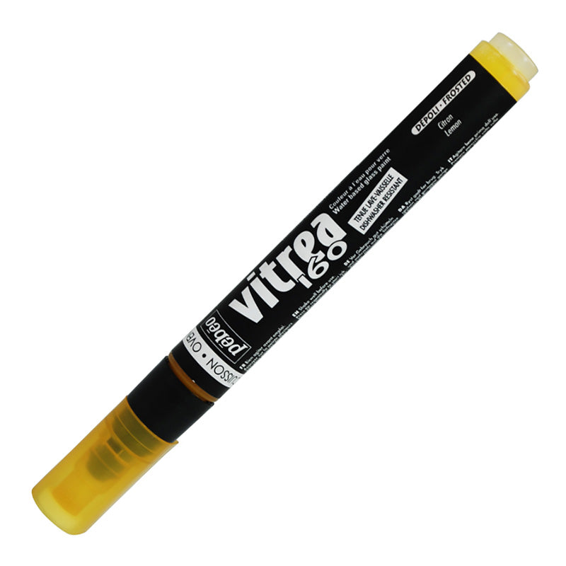 PEBEO Vitrea 160 Frosted Marker 1.2mm Lemon