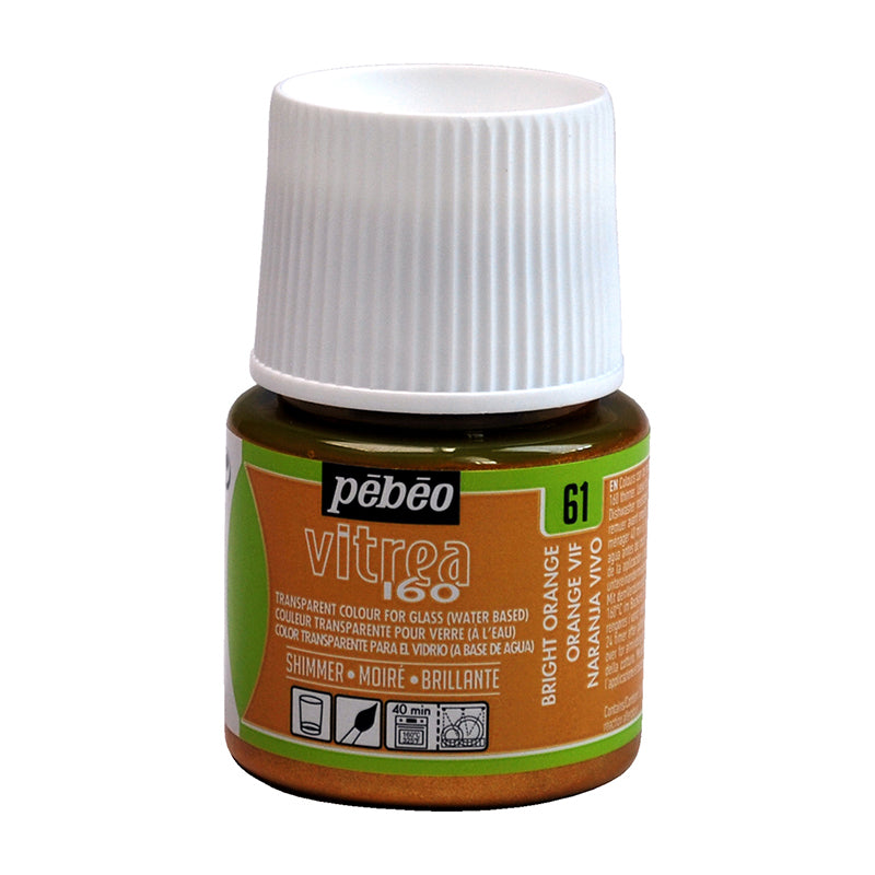 PEBEO Vitrea 160 Shimmer 45ml Bright Orange