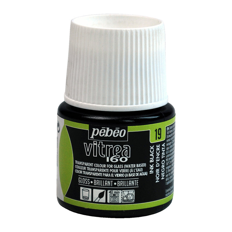 PEBEO Vitrea 160 Gloss 45ml Ink Black
