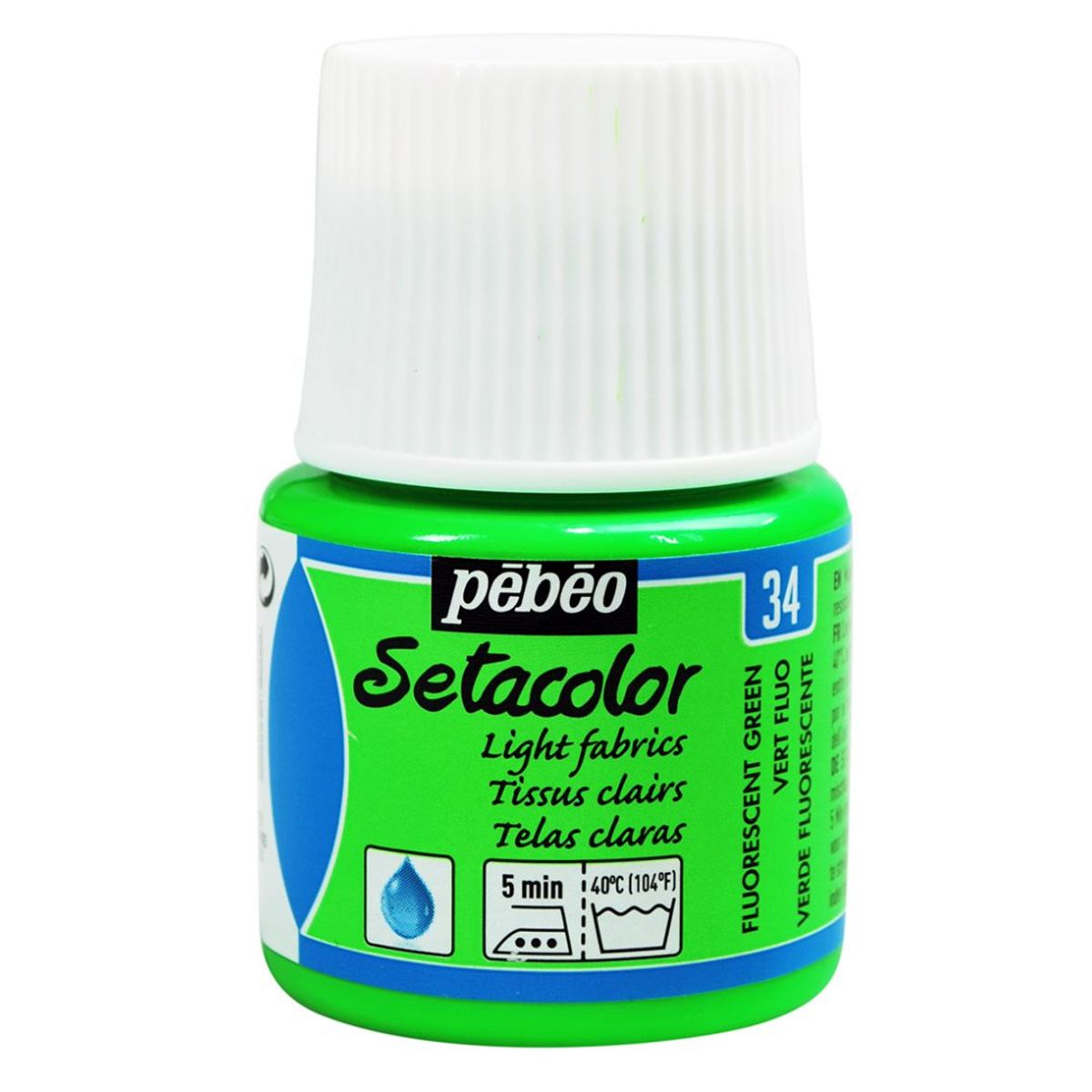 PEBEO Setacolor Light 45ml Fluorescent Green
