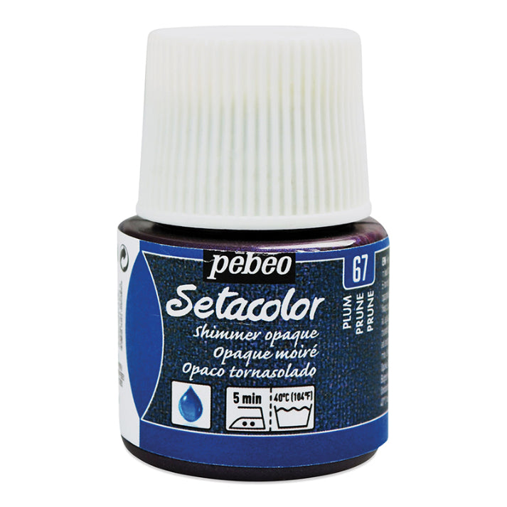 PEBEO Setacolor Opaque 45ml Shimmer Plum
