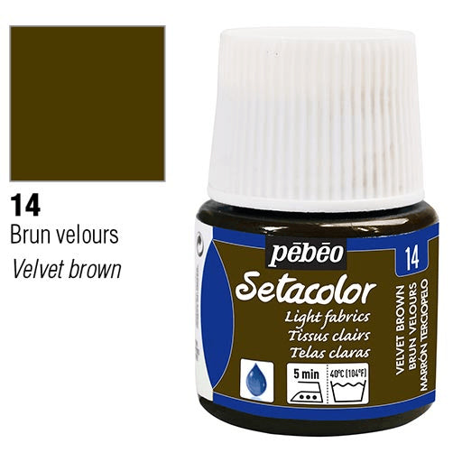 PEBEO Setacolor Light 45ml Velvet Brown