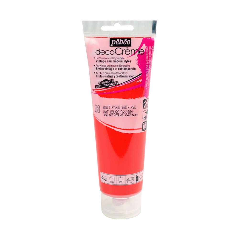 PEBEO decoCreme 120ml 008 Passionate Red