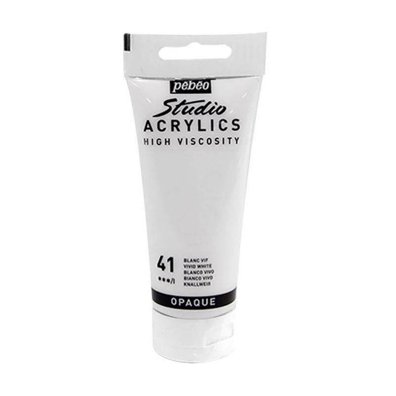 PEBEO Studio Acrylics HV 100ml Vivid White