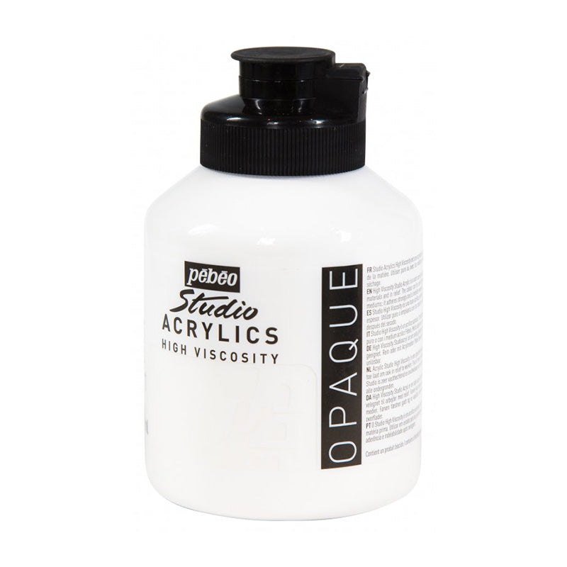 PEBEO Studio Acrylics HV 500ml Titanium White