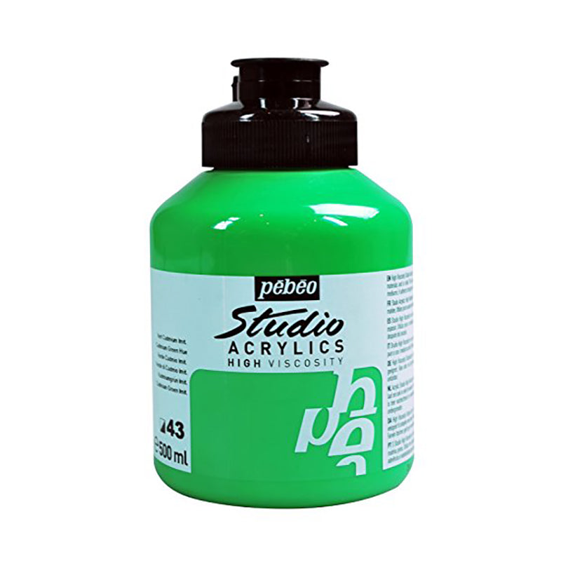 PEBEO Studio Acrylics HV 500ml Cadmium Green Hue