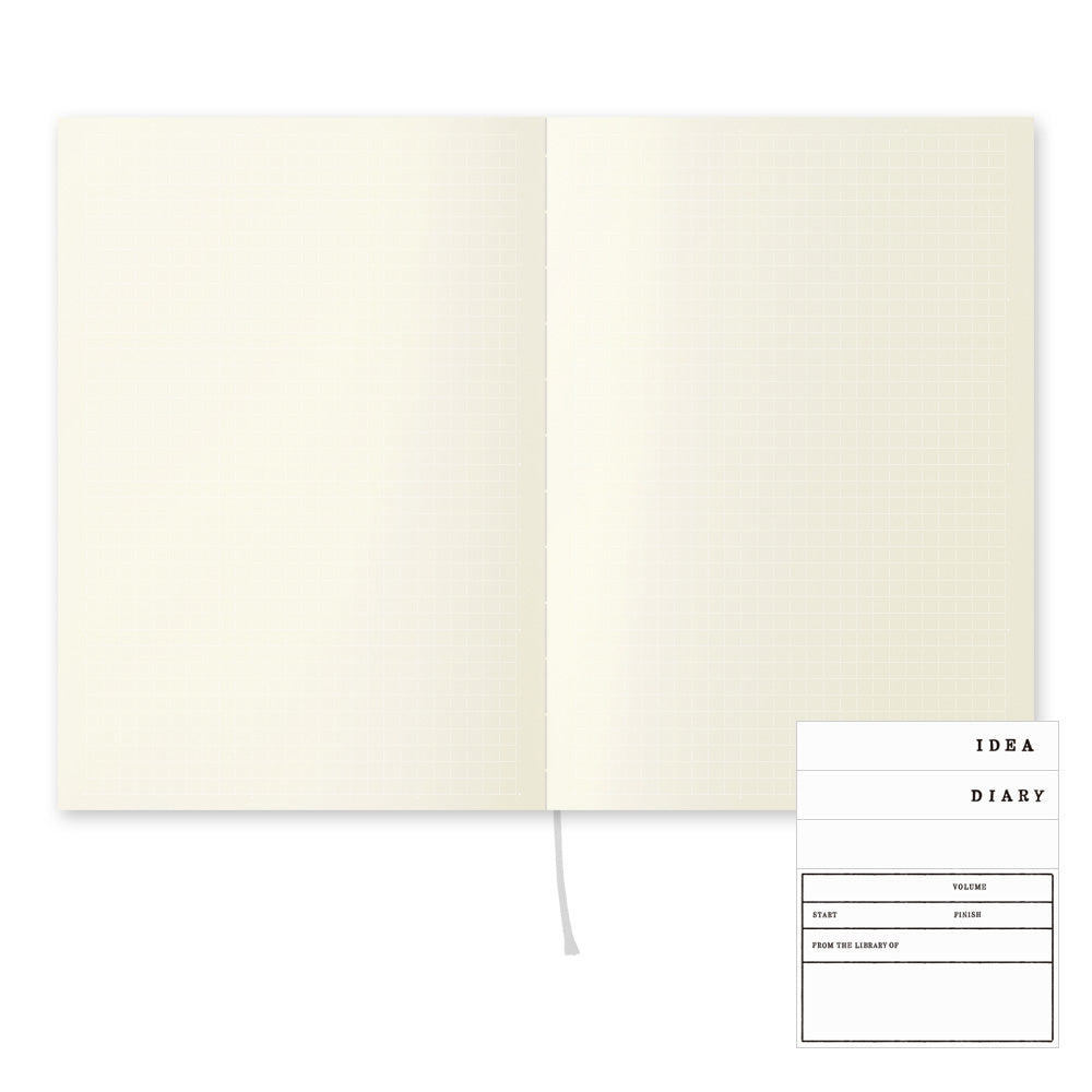MIDORI MD Notebook A5 10th Anniv White Grid