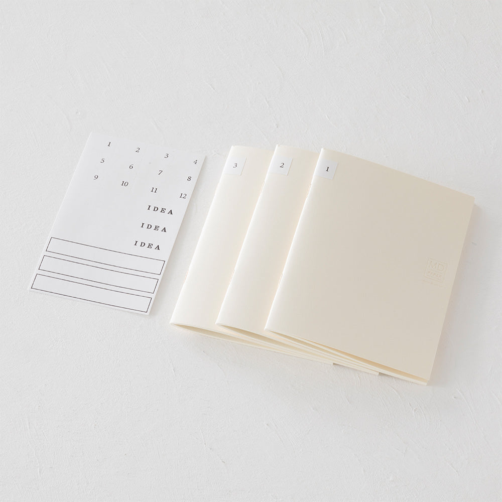 MIDORI MD Notebook Light A5 Gridded 3/pack