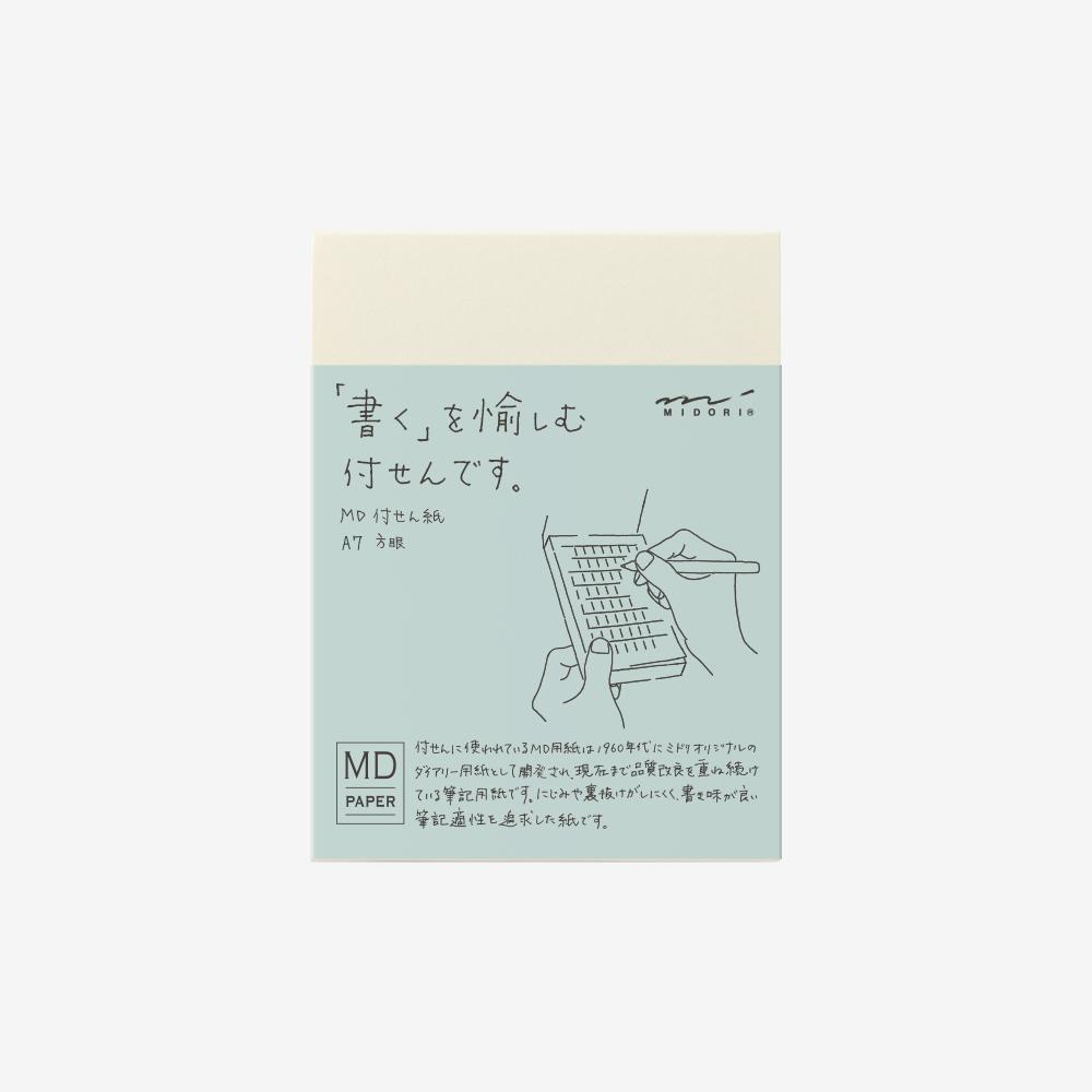 MIDORI MD Sticky Memo Pad A7 Gridded
