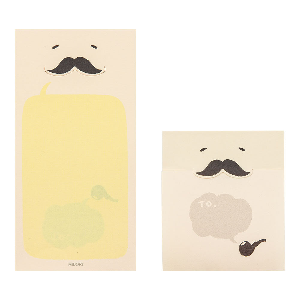 MIDORI Sticky Memo Secret Mustache