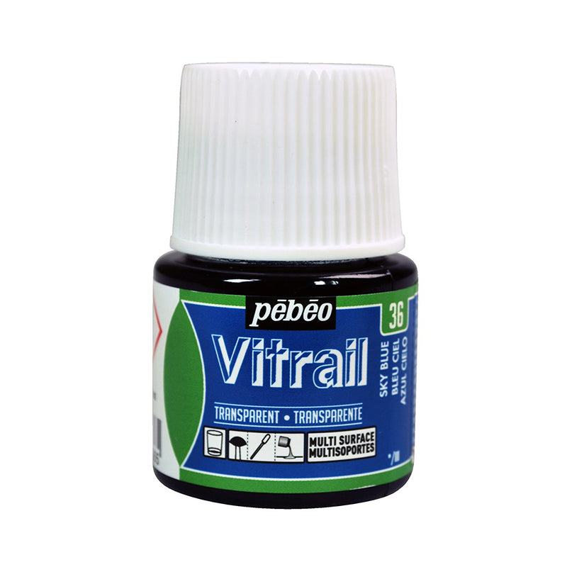 PEBEO Vitrail Transparent 45ml Sky Blue
