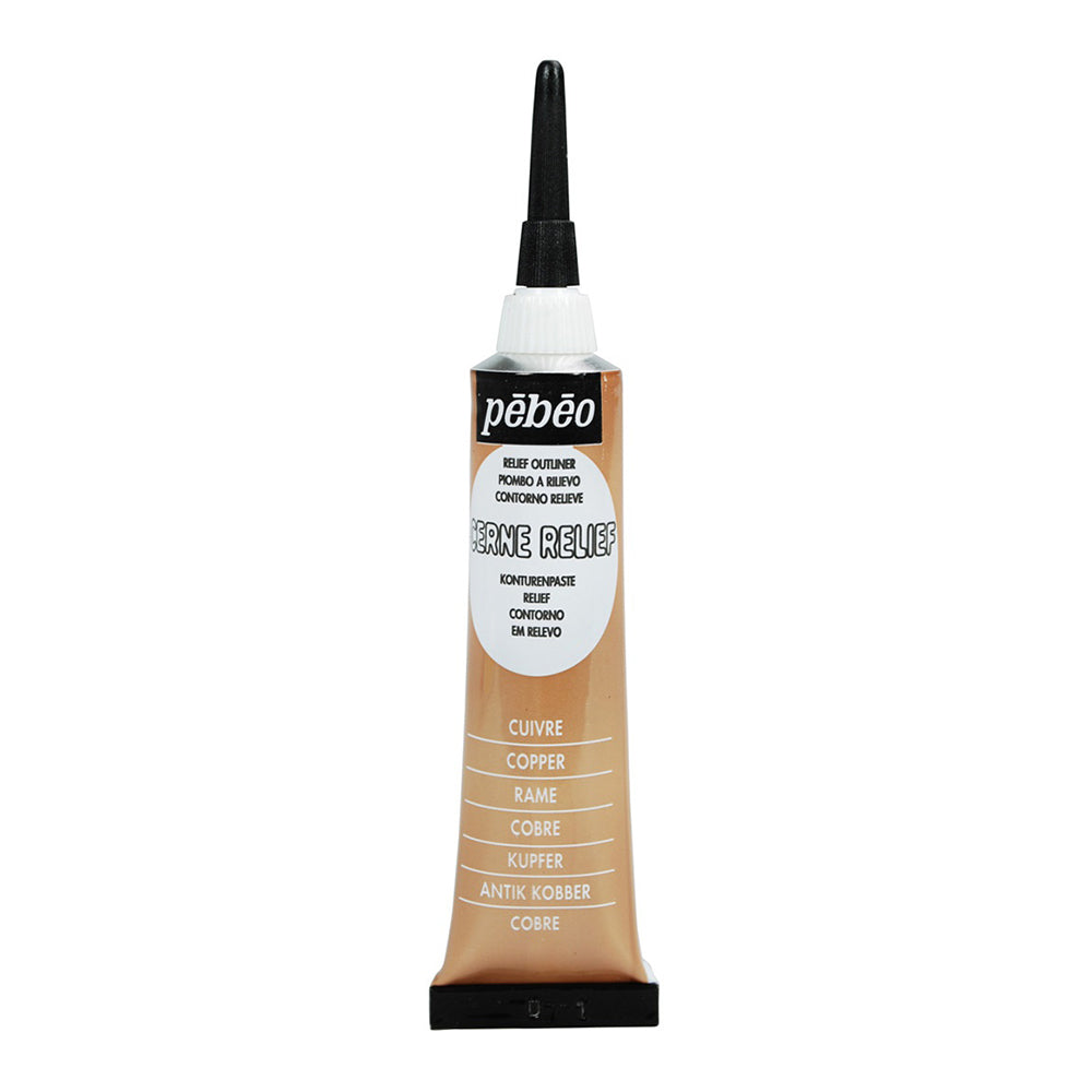 PEBEO Vitrail Cerne Relief 20ml Copper