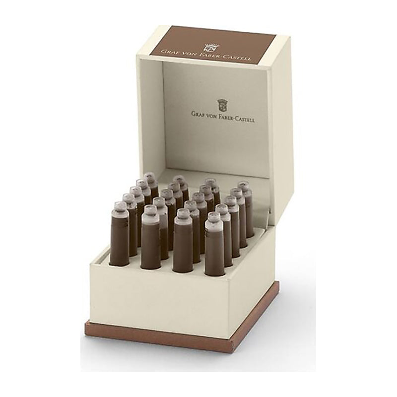 GRAF VON FABER CASTELL Ink Cartridges 20s Hazelnut Brown