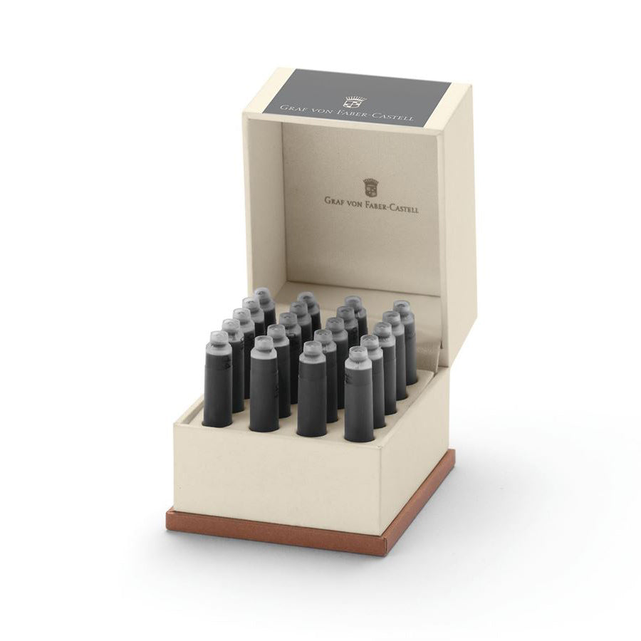GRAF VON FABER CASTELL Ink Cartridges 20s Stone Grey