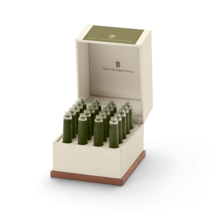 GRAF VON FABER CASTELL Ink Cartridges 20s Olive Green