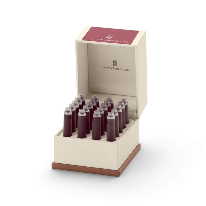 GRAF VON FABER CASTELL Ink Cartridges 20s Garnet Red